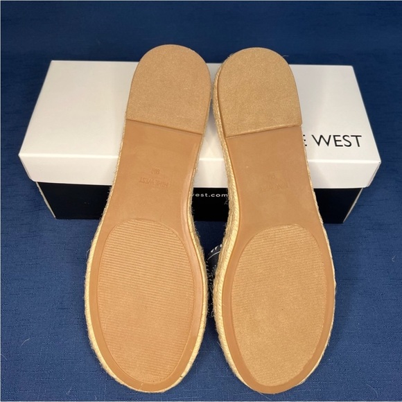 Nine West Bow Slip-on Espadrille Slide - Bandana Blue - NIB - Picture 13 of 14